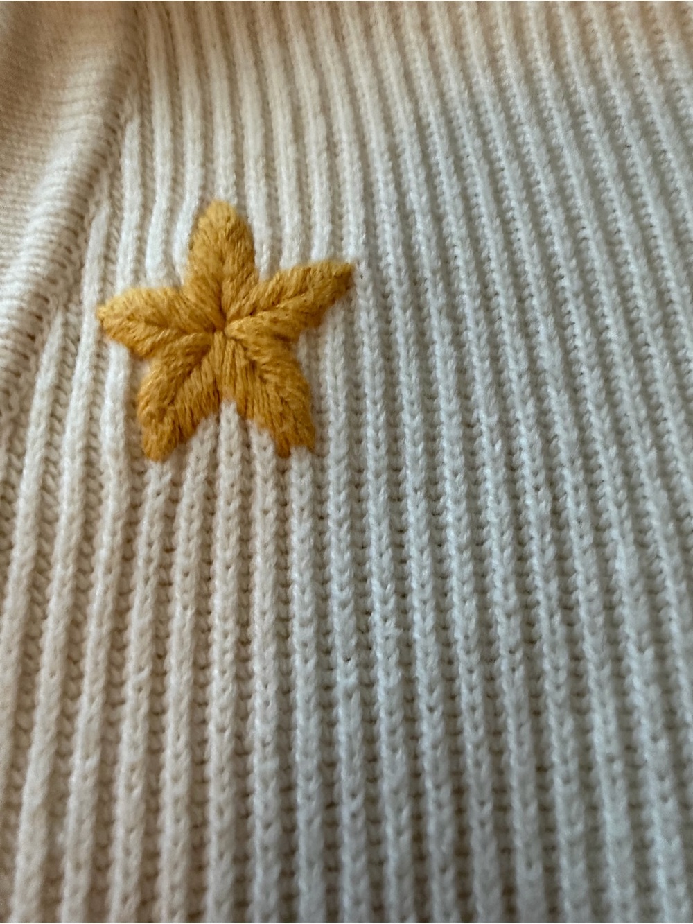 Marine Layer Embroidered Button Cardigan - Cream - Picture 6 of 8